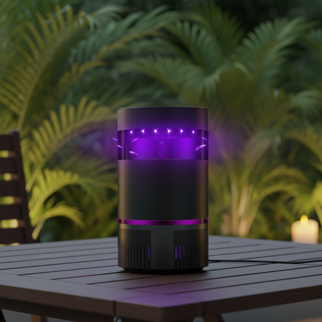Lampe Anti-Moustique UV Rechargeable — Zéro Bruit, Zéro Chimie